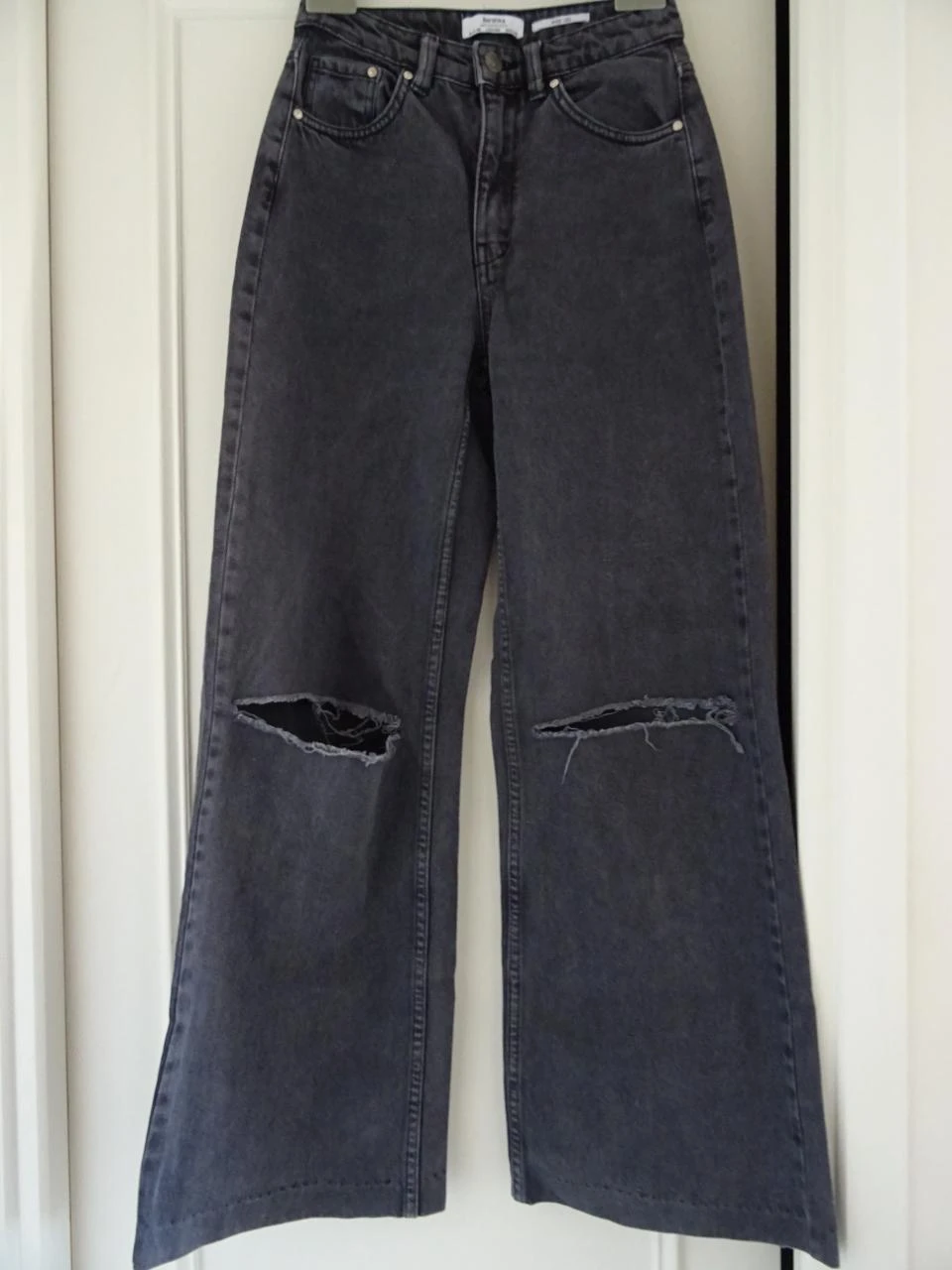 Jean fris foncé Wide Leg Bershka taille 36